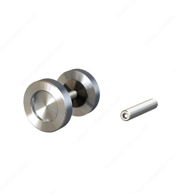 Richelieu Round Surface-Mount Finger Pulls with Back-to-Back Mounting