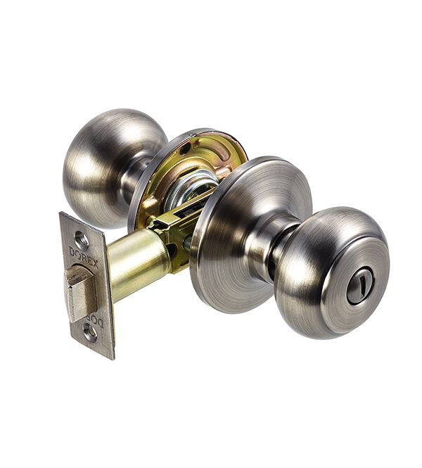 Dorex Trenton Privacy Knob – Antique Nickel
