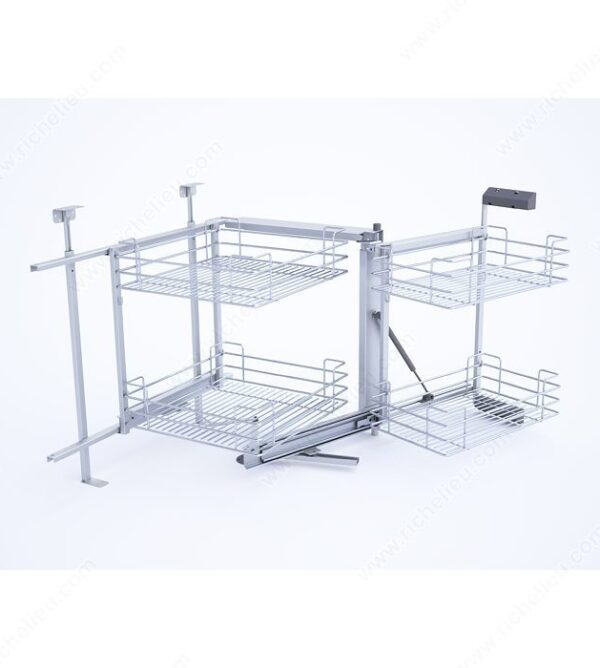 Richelieu Set of 4 Chrome Wire Baskets for Smart Corner III