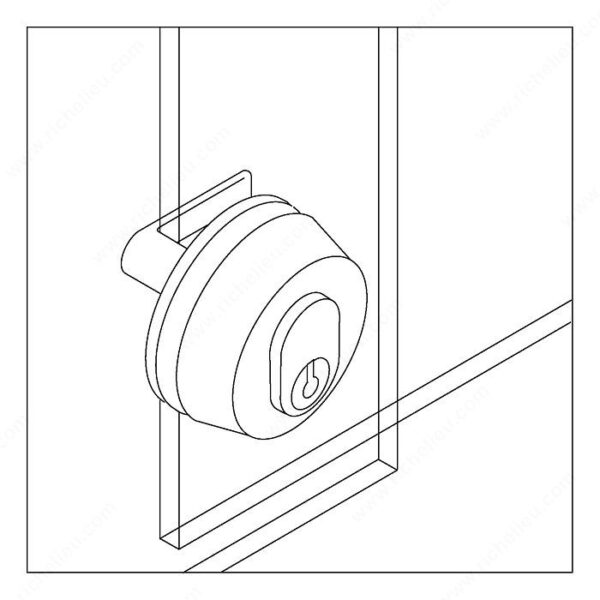 Richelieu Sliding Glass Door Lock - Image 2