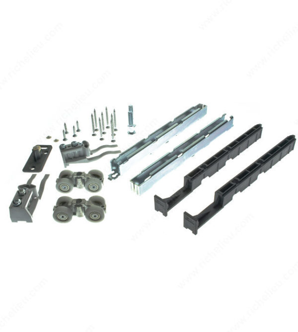 Wood Sliding Door Hardware Set, UP/100 kg