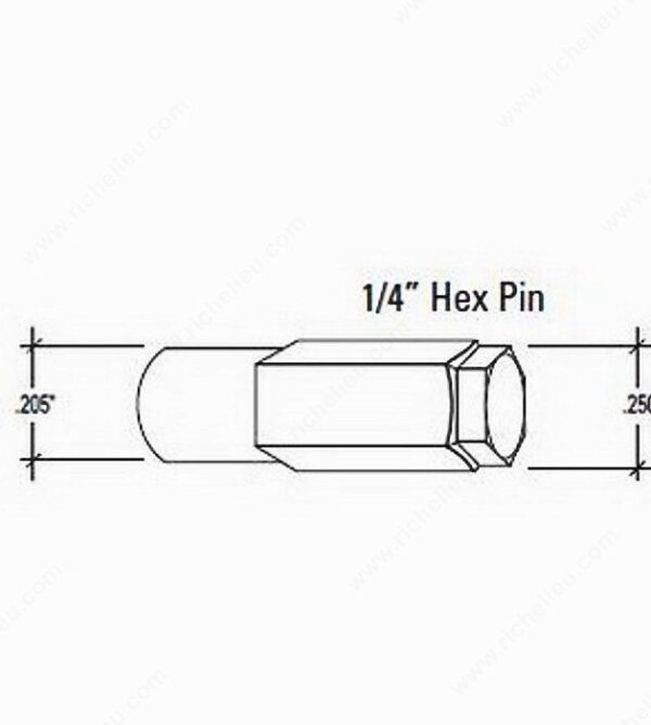 Richelieu Storm Door Hinge Hex Pin
