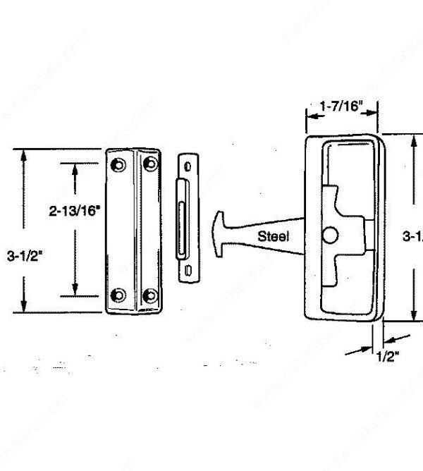 Richelieu Locking Screen Door Handle