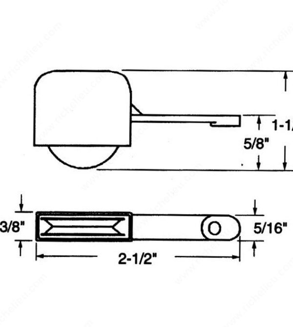 Richelieu Screen Door Roller Assembly