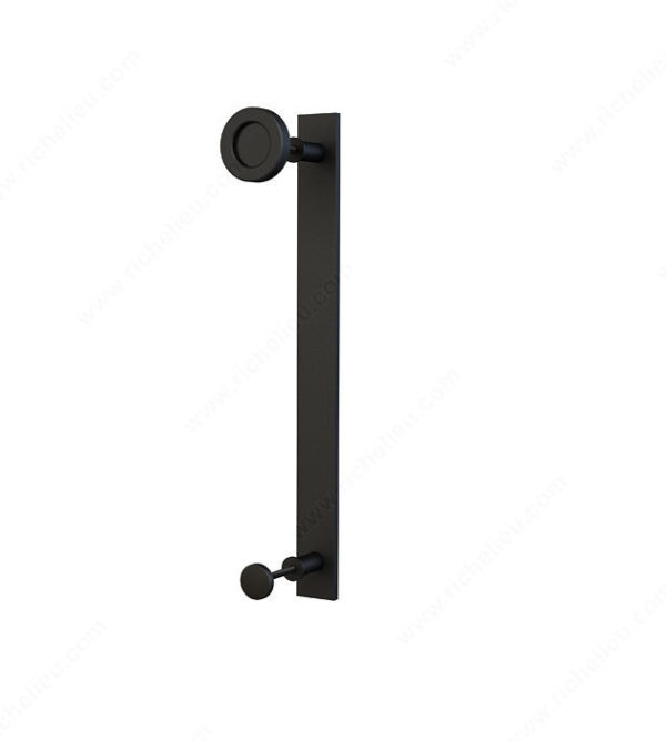 Richelieu Flat Bar Door Handle with Round Disc Pull