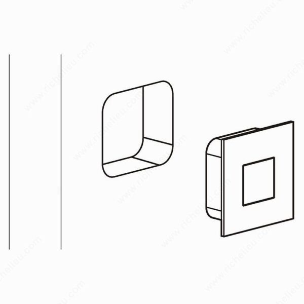 Richelieu Spring-loaded Square Pull - Image 2