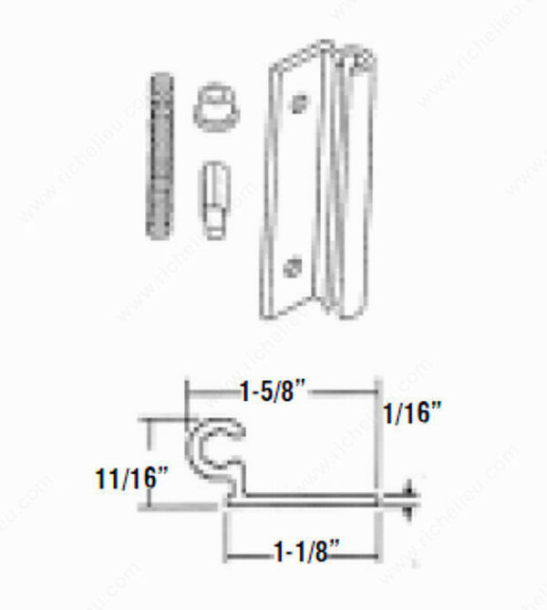 Richelieu Storm Door Hinge