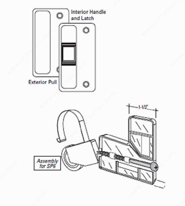 Richelieu Components Kit for Screen Door