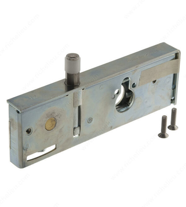 Richelieu 1-Bolt Safety Lock with Guide Dowel - Round Cylinder, 17 mm