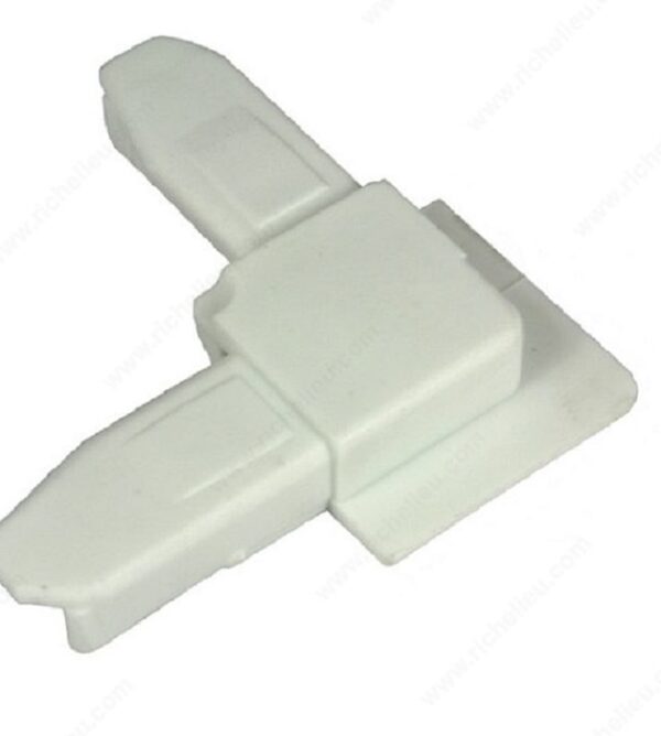 3/8" x 3/4" Straight Cut Poly Corner with 5/16" Offset Flange