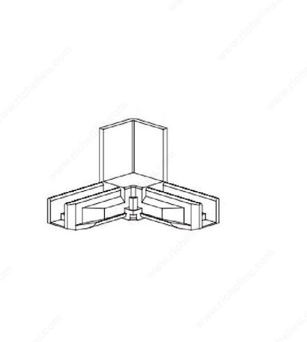 Richelieu 7/16" x 3/4" Screen Corner with 3/4" Stand-Off