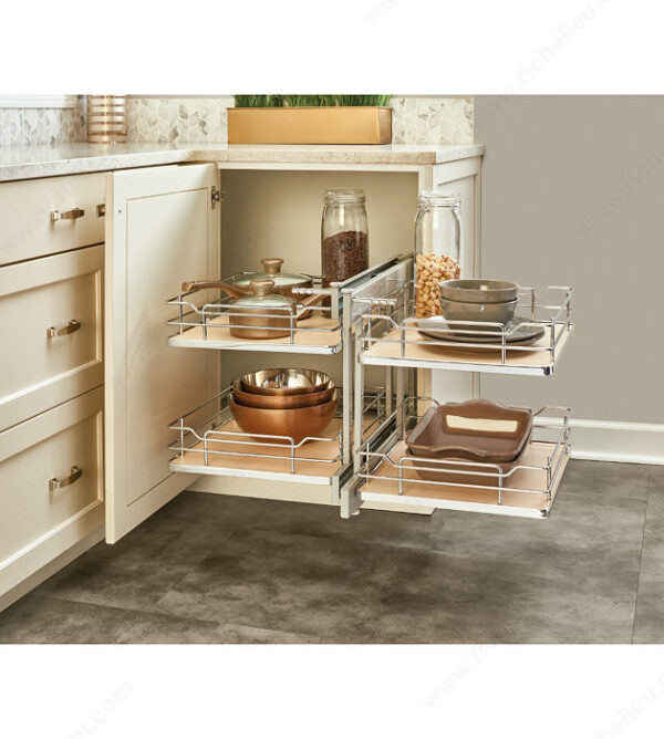 Richelieu Rev-A-Shelf blind Corner Organizer with Soft-Close