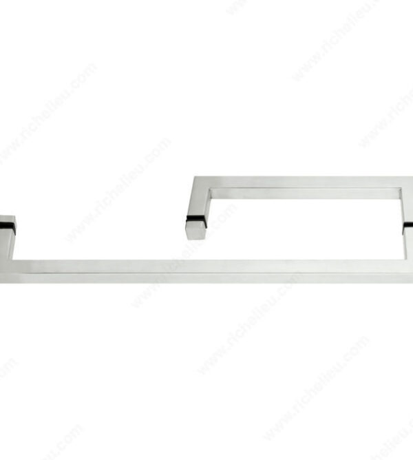 Richelieu Square Tubular Handle and Towel Bar Combo, without Washers, 90° Corners