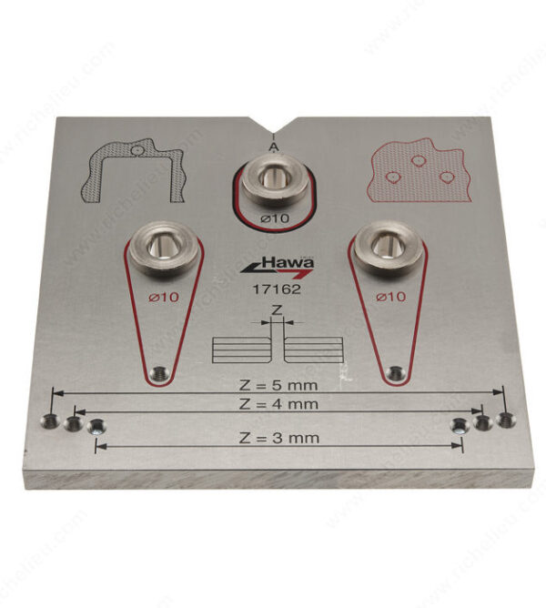 Richelieu Multi-purpose drilling jig for lock and countercasing