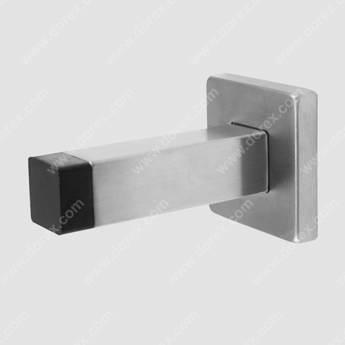 Dorex 3538 Square Door Stop Wall Mtd Square Satin SS