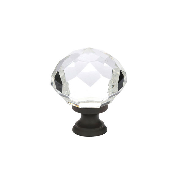 Emtek Diamond Cabinet Wardrobe Knob Crystal