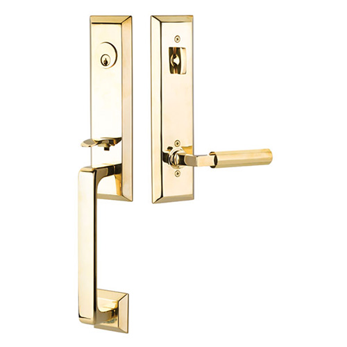 Emtek Transitional Heritage Monolithic Tubular Entry Set