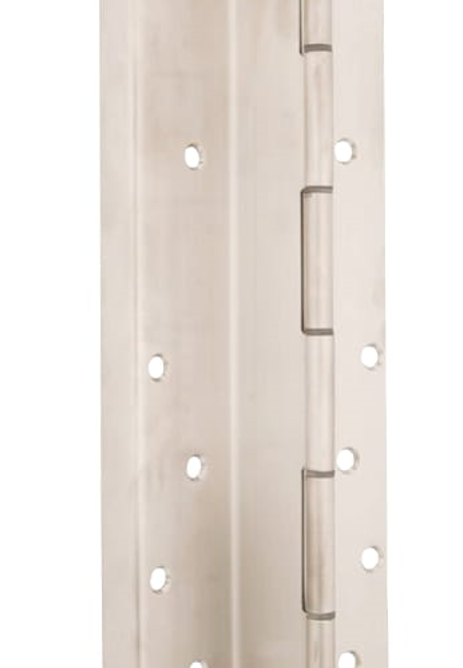 Lawrence Hardware CH956 Stainless Steel ULC Continuous Hinge Swing Clear