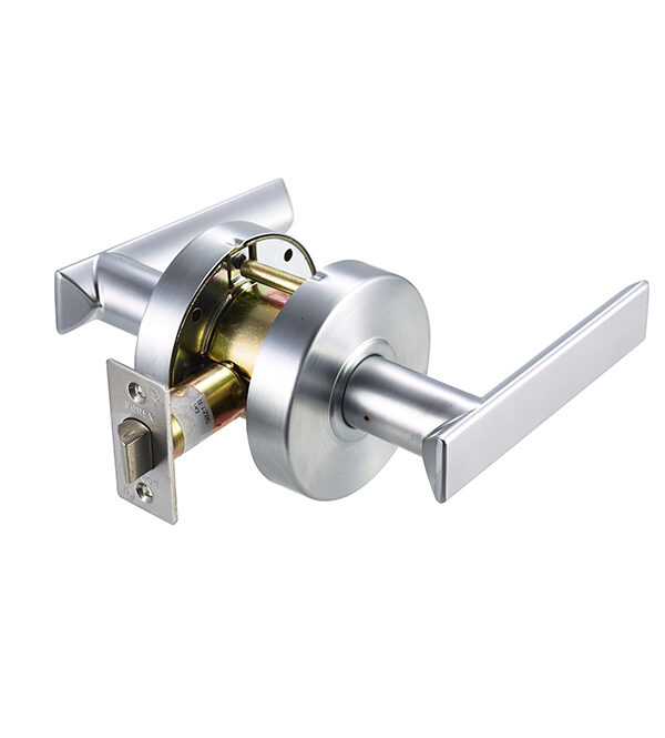 Dorex T2F10 C26D Flat Medium-Duty Passage Lever – Satin Chrome