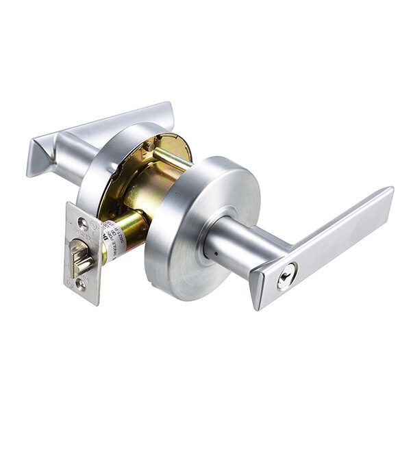 Dorex T2F70 C26D Flat Medium-Duty Classroom Lever – Satin Chrome