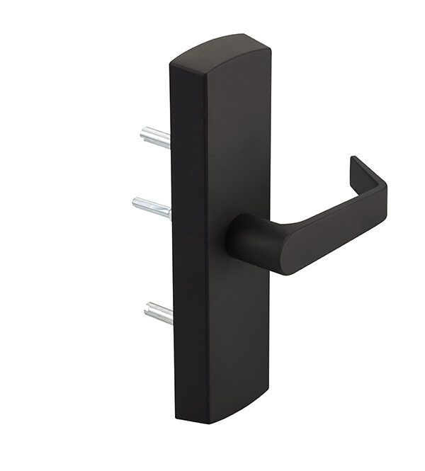 Dorex 9500 TE10 19 Heavy-Duty Trim Escutcheon Lever – Passage Function – Black Powder Coated