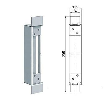 TE 526 3D SZ: Receiver for Steel Frames