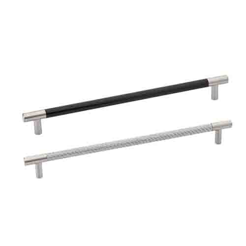 Emtek Bar Pull Carbon Fiber | Black - Silver