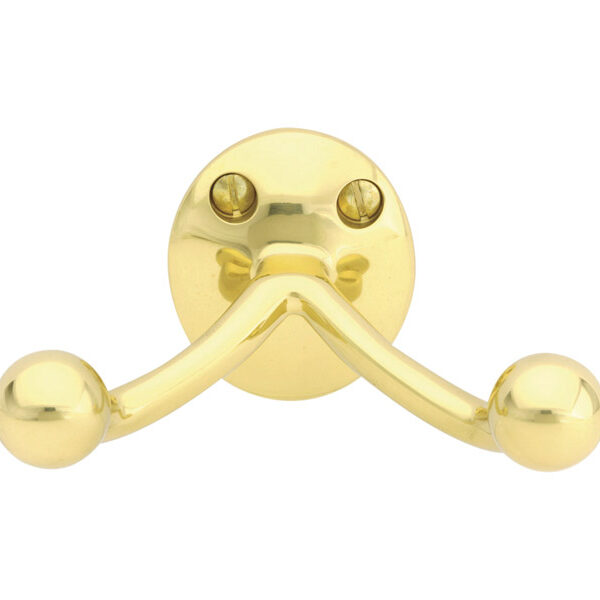 Emtek Brass Double Hook Traditional Bath Hook