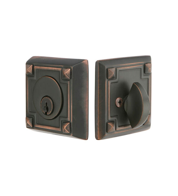 Emtek Arts/Crafts Deadbolt Brass