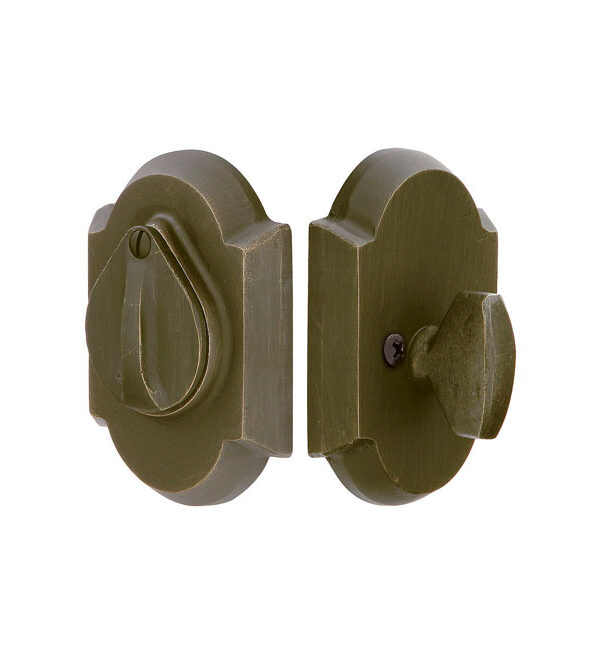 #1 Sandcast Bronze Deadbolt With Flap| Emtek
