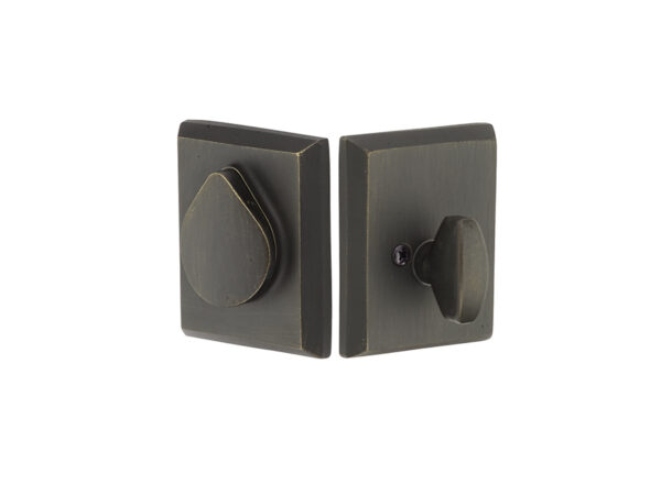 Rustic Modern Rectangular Sandcast Deadbolt