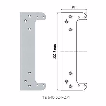 Fixing Plate for Casing Frames for Tectus Concealed Hinges