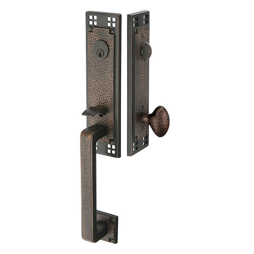 Emtek Arts & Crafts Tubular Entry Set