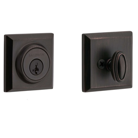 Baldwin Traditional Square Deadbolt Single Cylinder