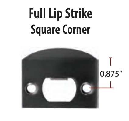 Emtek Full Lip Strike Square Corner