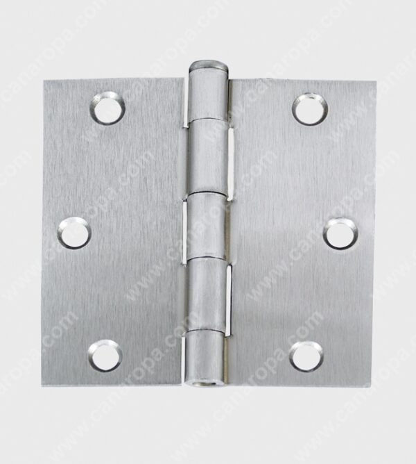 Dorex Satin Nickel Ball Bearing Hinges-3 1/2″ x 3 1/2″(Set of 3)