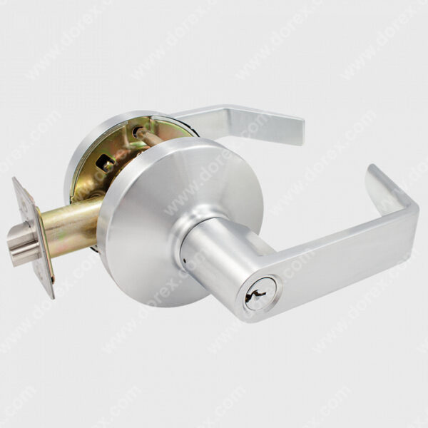 Dorex F1H10 Satin Chrome Heavy Duty Passage Lever