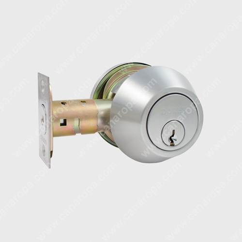 Dorex FHA51 Medium-Duty Satin Chrome Single Cylinder Deadbolt