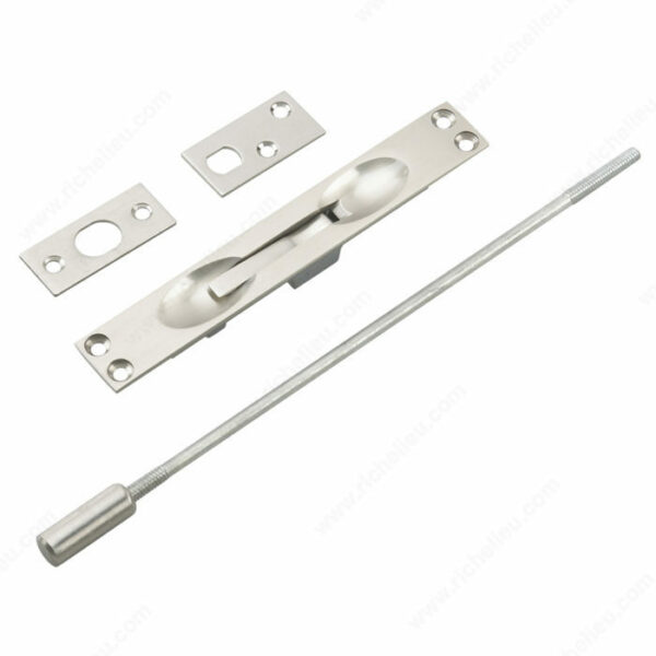 Flush Bolt for Metal Doors with 12" Extension