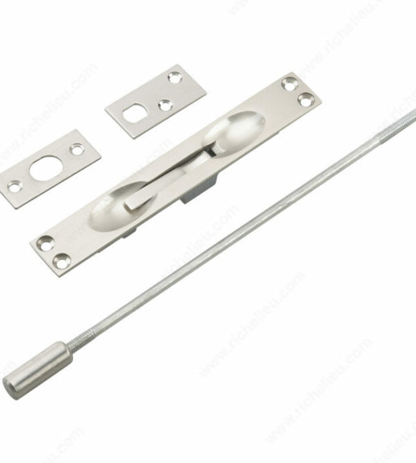 Flush Bolt for Metal Doors with 12" Extension