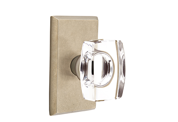 Emtek Crystal Windsor Knob Sandcast Bronze